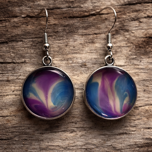 Swirls of Color Earrings
