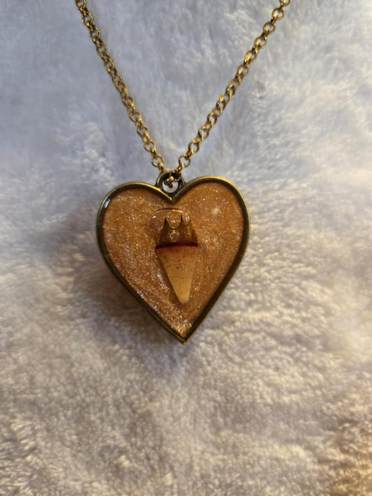 Lobster Notch Necklace Heart