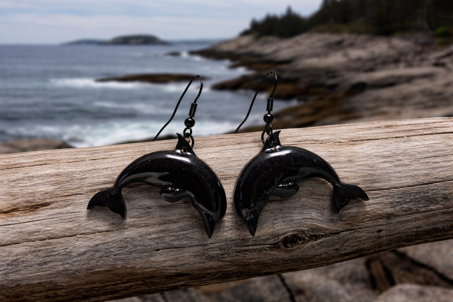 Dolphin Resin Earrings