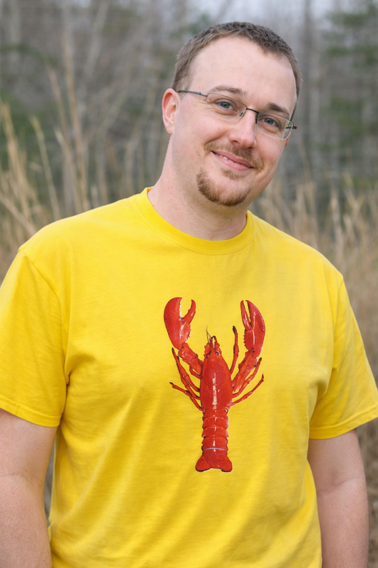 T shirt with lobster