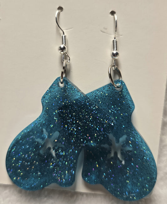 Mitten Resin Earrings